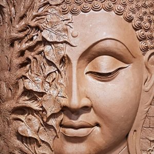 2d wall pannel  lord Buddha statue