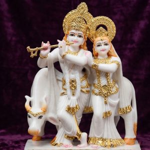 Cow with lord  Radha Krishna ji
