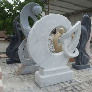 modern art theme marble sculpture