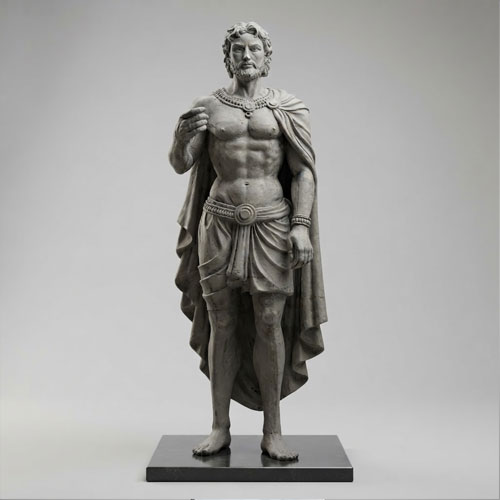 Aesthetic body marble sculpture