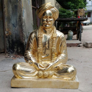brass gloss texture swamiji statue