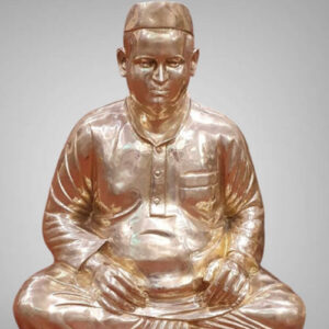 brass gloss texture swamiji statue