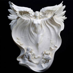 Wings angel marbe sculpture