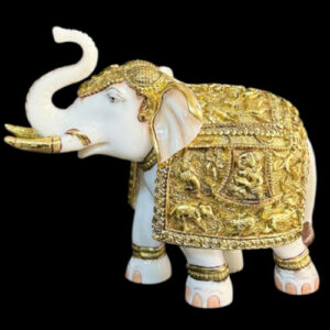 marble entrance welcome elephant sculpture