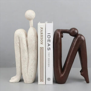 marble two pair human figure book stand